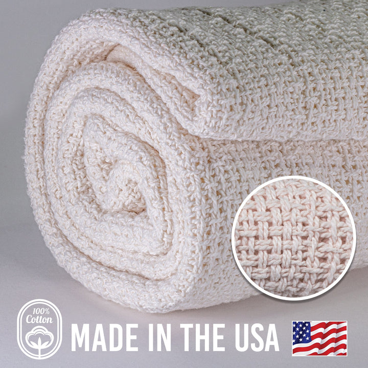 100% Cotton Utility Blanket  60" x 48"