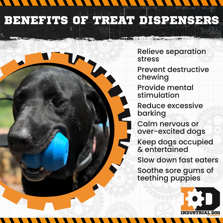Double Trouble Dog Toy - Dual Chamber Treat Dispenser for Large Dogs | USA Made