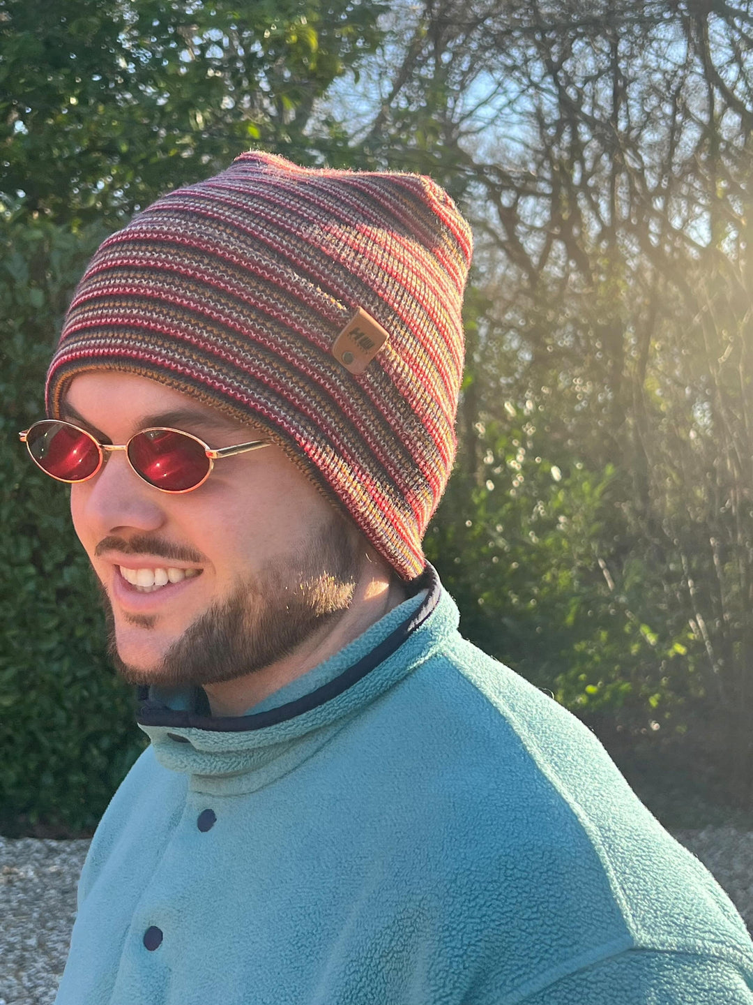 Haakwear H-Stitch Beanie, Multi Color Knit Winter Hat, Made in USA