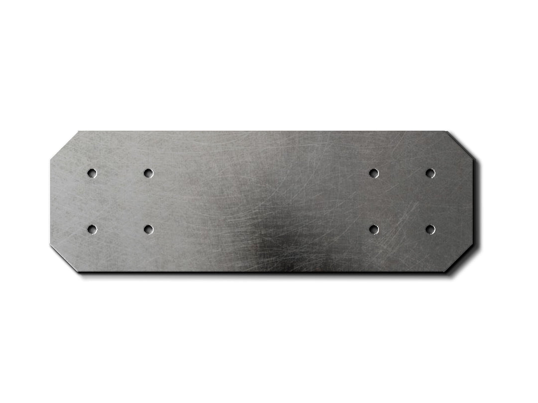 Chamfered 8" Steel Pergola Bracket: Heavy-Duty Truss Plate