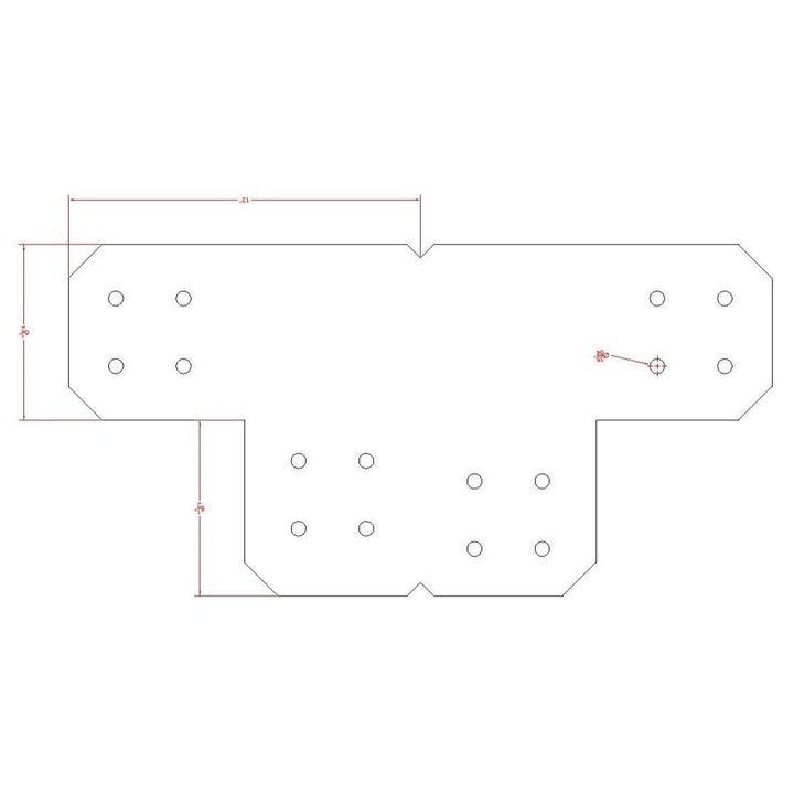 Chamfered Design Corner Bracket for 8" Post, 8x8 Corner Support Bracket, 8x8 Pergola Bracket, 8 inch Post Bracket, 8x8 Corner Bracket
