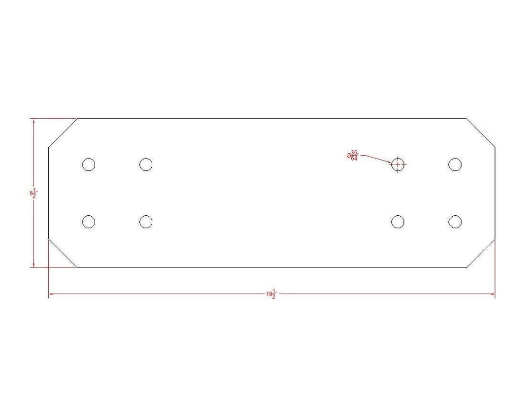 Chamfered 8" Steel Pergola Bracket: Heavy-Duty Truss Plate