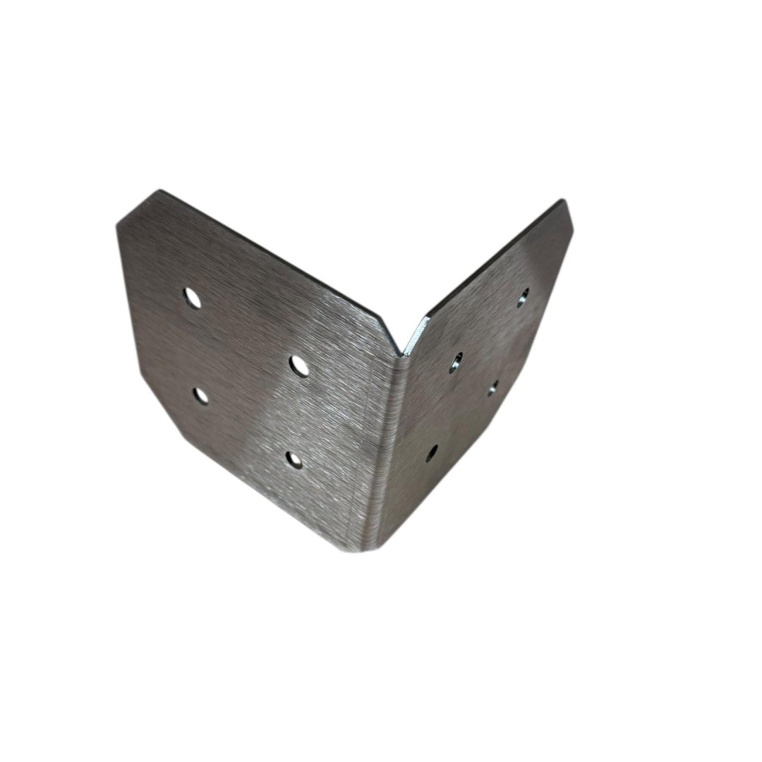 8x8 Chamfered 90 Degree Steel Bracket - Wood Post Pergola Support