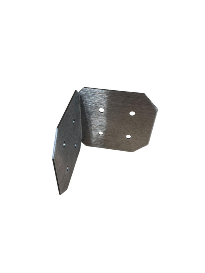 8x8 Chamfered 90 Degree Steel Bracket - Wood Post Pergola Support