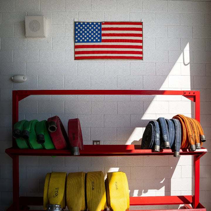 American Flag - Fire Hose &amp; Arid Border
