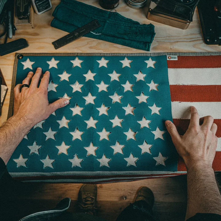 American Flag - Fire Hose &amp; Arid Border
