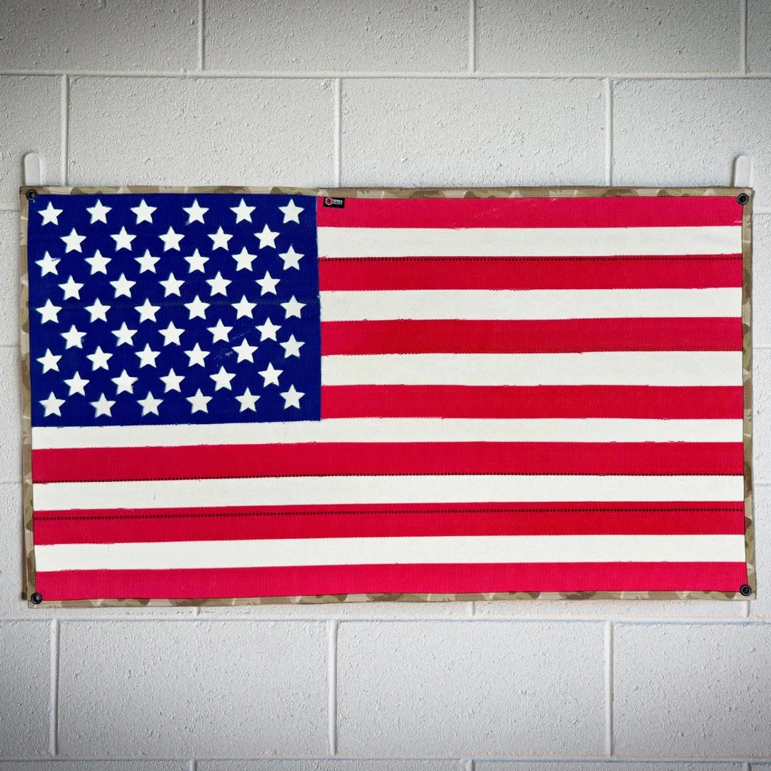American Flag - Fire Hose &amp; Arid Border