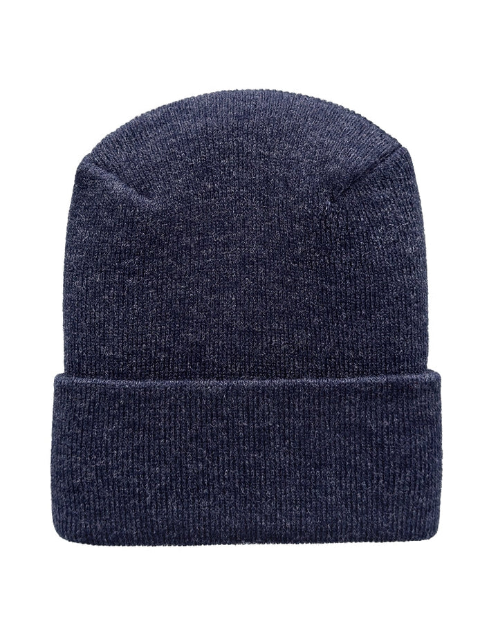 Silent Luxury H-Stitch Circular Knit Cuffed Beanie - Patented - Design and Made in USA