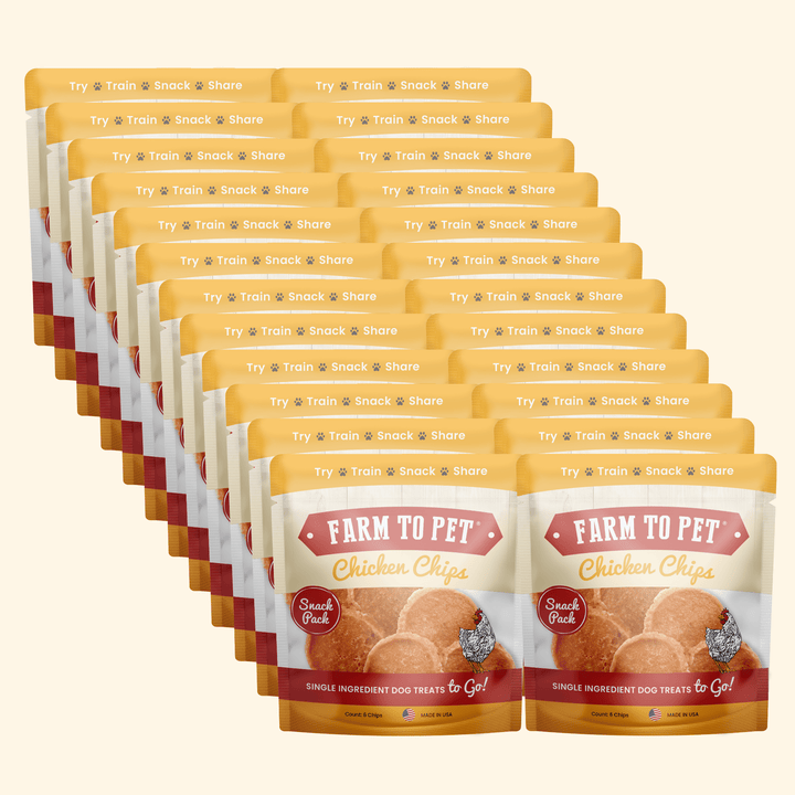 Chicken Chips Snack Pack Bundles | Dog Party Favors &amp; Training Treats