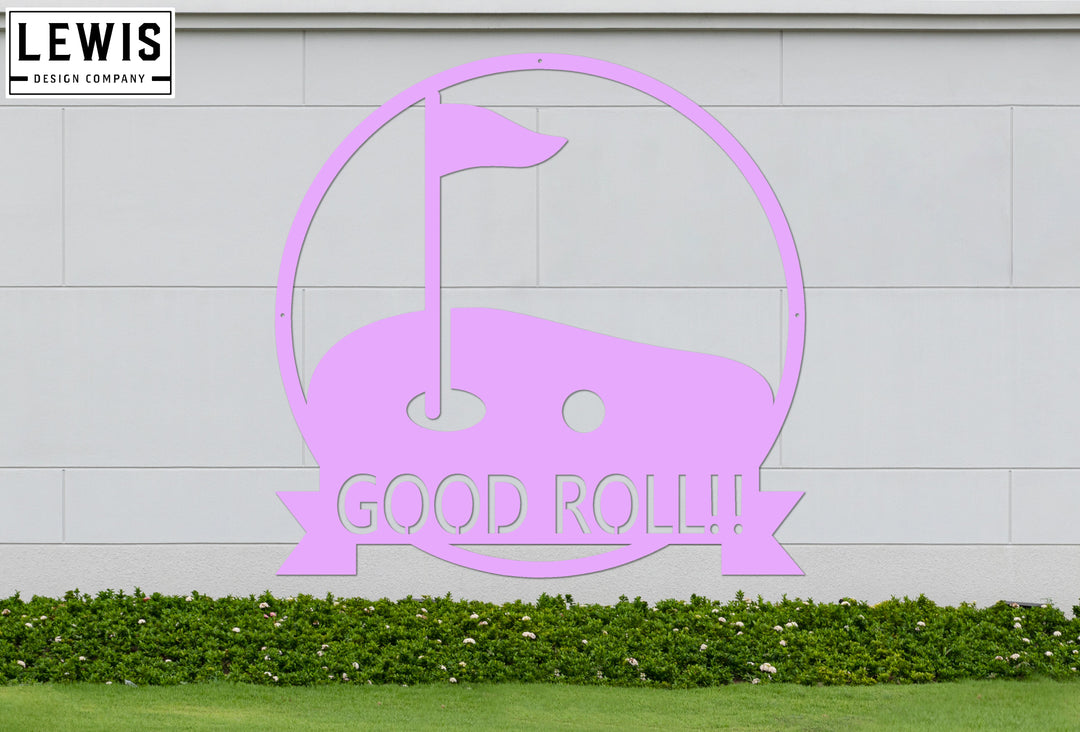 Golf Hole Custom Monogram Steel Sign
