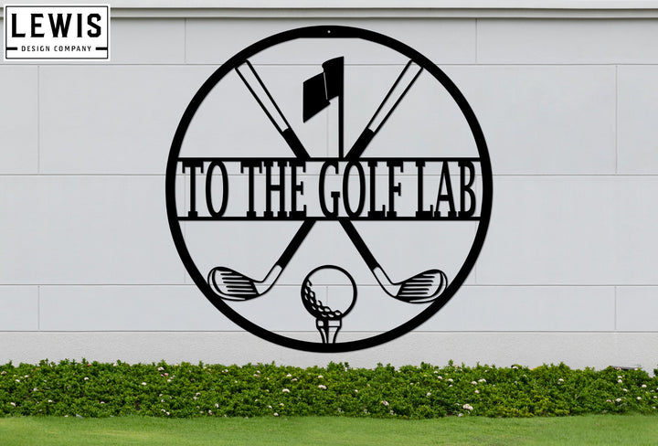 Personalized Golf Monogram Metal Sign | Custom Sports Decor