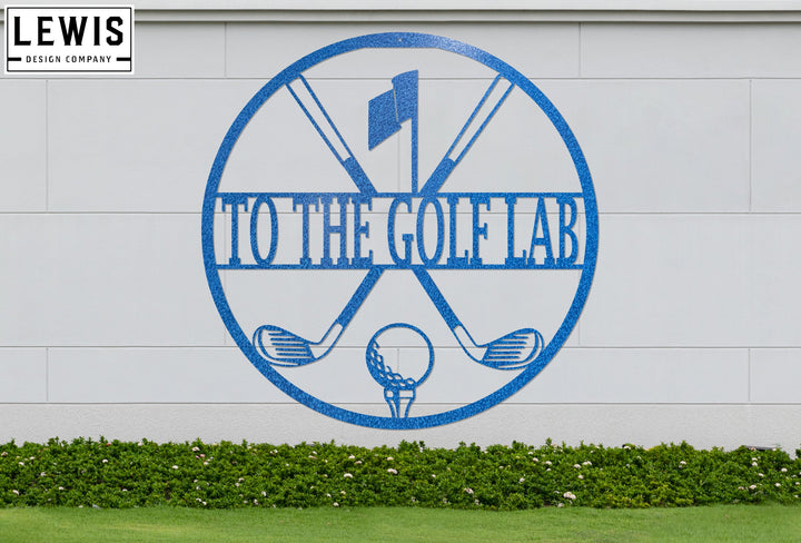 Personalized Golf Monogram Metal Sign | Custom Sports Decor