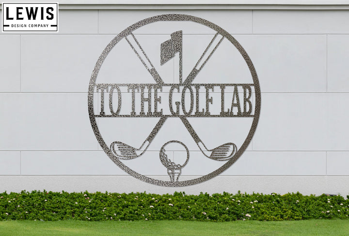 Personalized Golf Monogram Metal Sign | Custom Sports Decor
