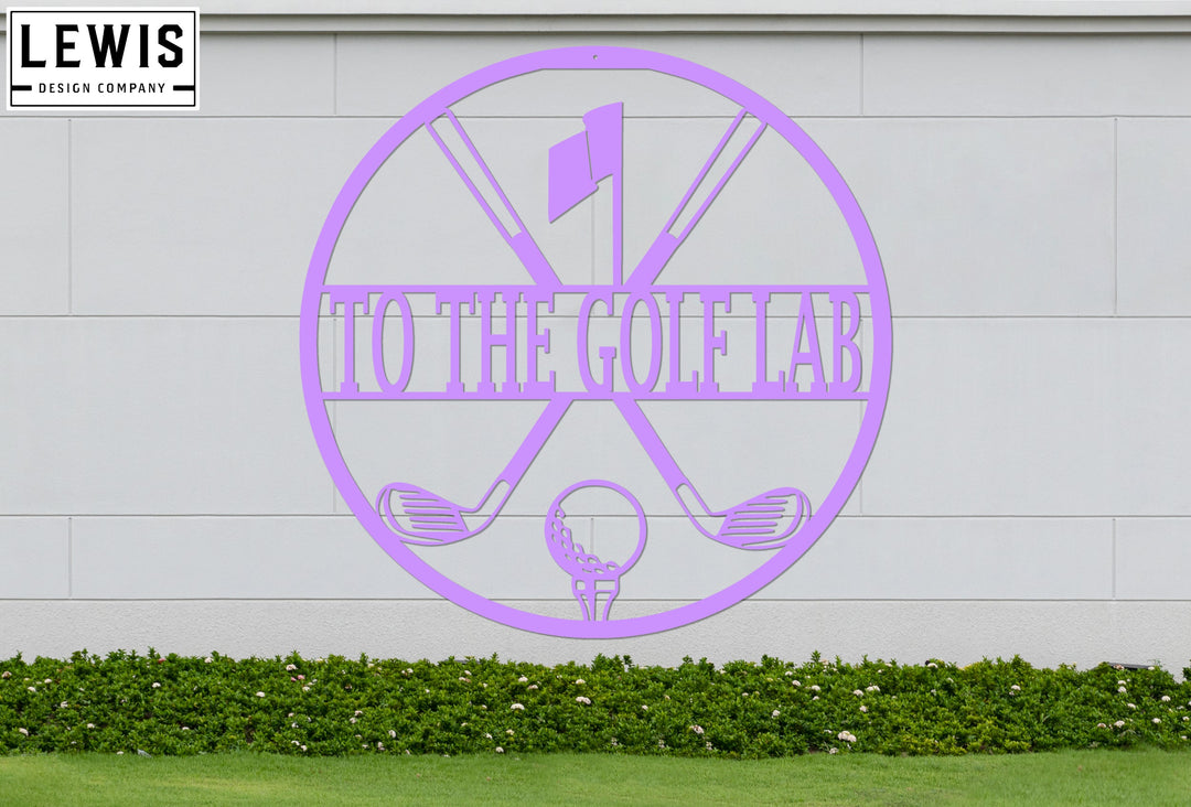 Personalized Golf Monogram Metal Sign | Custom Sports Decor