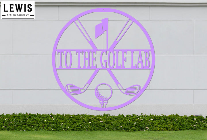 Personalized Golf Monogram Metal Sign | Custom Sports Decor