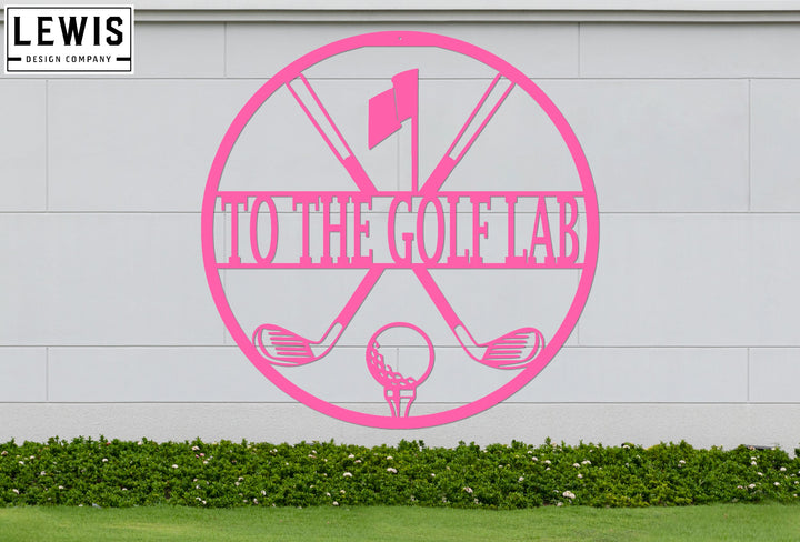 Personalized Golf Monogram Metal Sign | Custom Sports Decor
