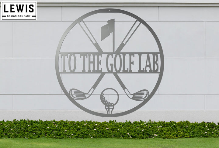 Personalized Golf Monogram Metal Sign | Custom Sports Decor