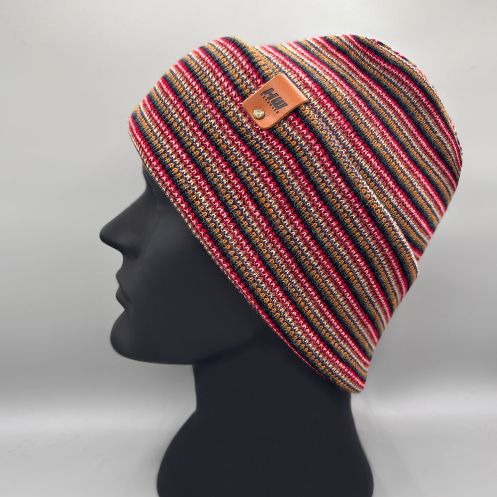 Haakwear H-Stitch Beanie, Multi Color Knit Winter Hat, Made in USA