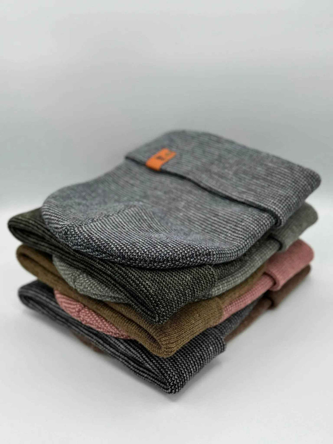 HAAKWEAR Traditional Classic Fusion Cuffed Beanie - Black / Gray, Made in USA