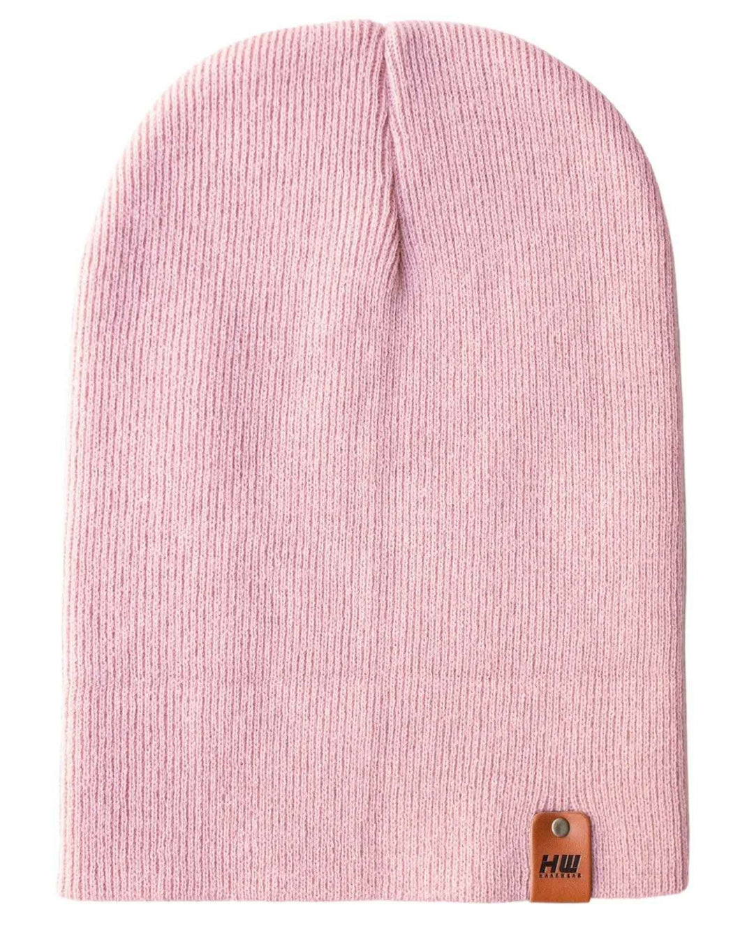 HAAKWEAR Traditional Pearl Pink Beanie | Classic Cuffed Knit Hat | Made in USA