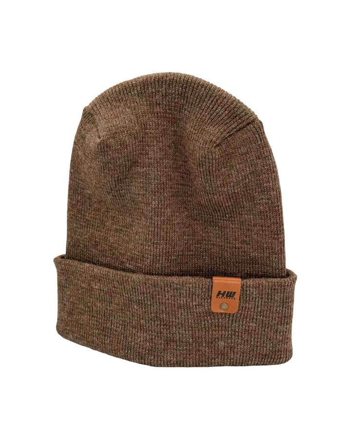 Haakwear H Stitch Fusion Cuffed Beanie / Hat (Patened Design) Burgundy / Green, Made in USA