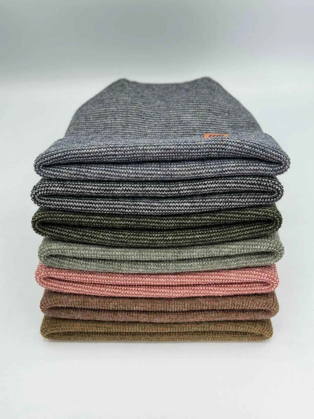 Haakwear H Stitch Fusion Cuffed Beanie / Hat (Patened Design) Burgundy / Green, Made in USA