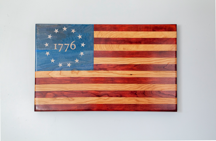 Engraved Betsy Ross Flag