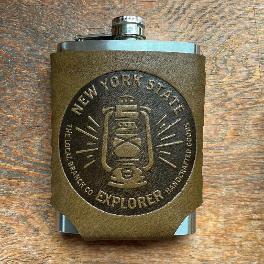 Leather Wrapped Flask