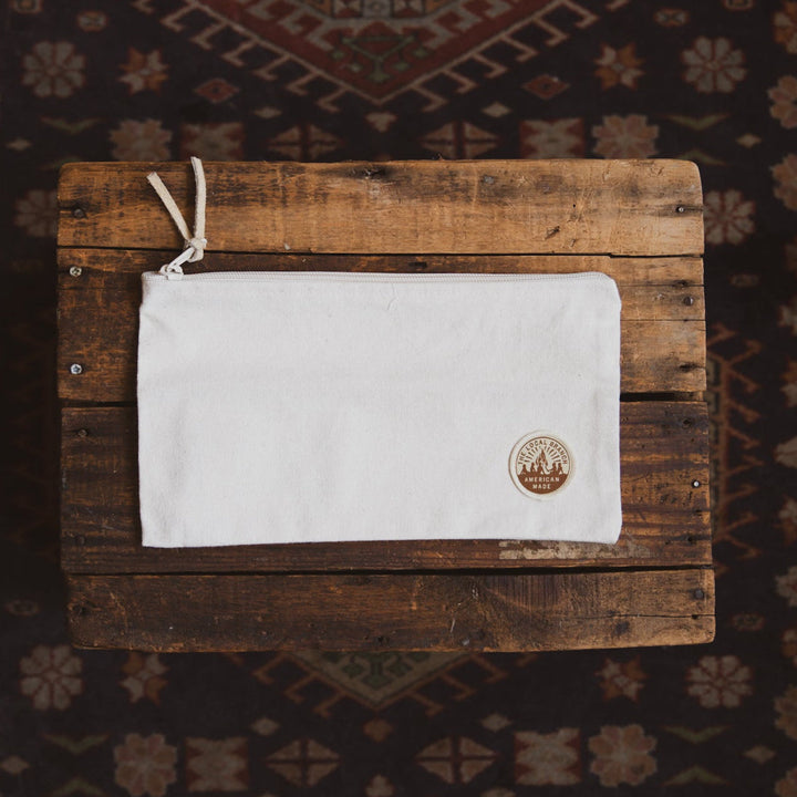 Canvas Zipper Pouch  - USA Made