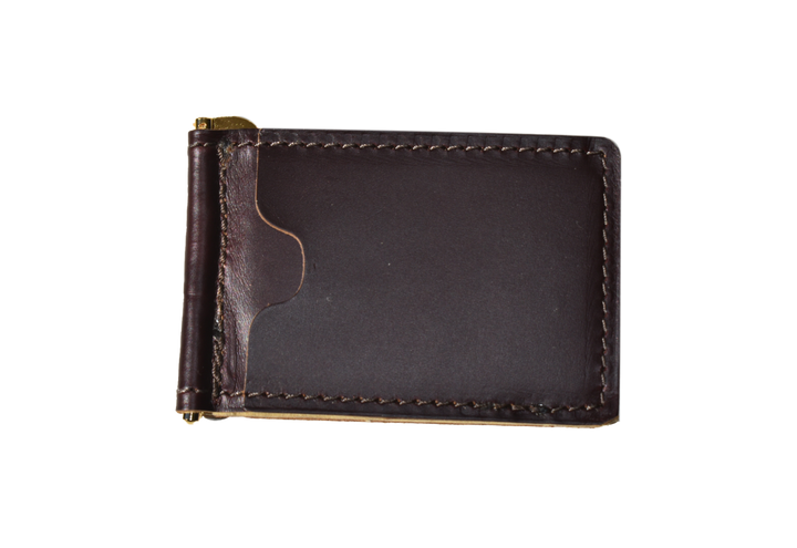 Leather Money Clip and Cardholder