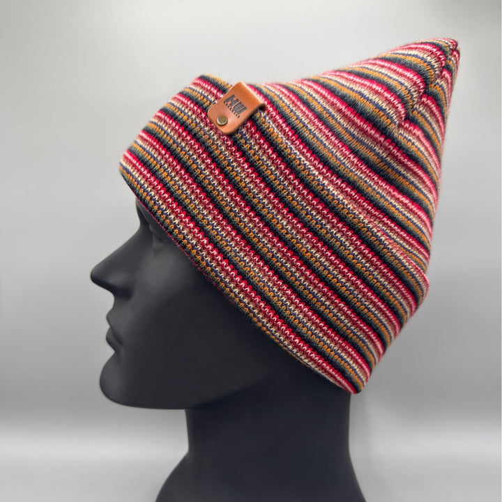 Haakwear Traditional Stitch Beanie, Multi Color Knit Winter Hat, Made in USA