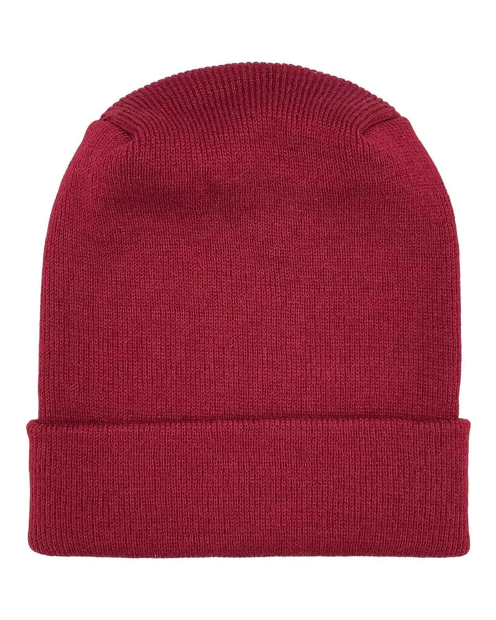 HAAKWEAR H-Stitch Cuffed Beanie - New Designed and Made in USA (Patented Design) - Burnt Maroon