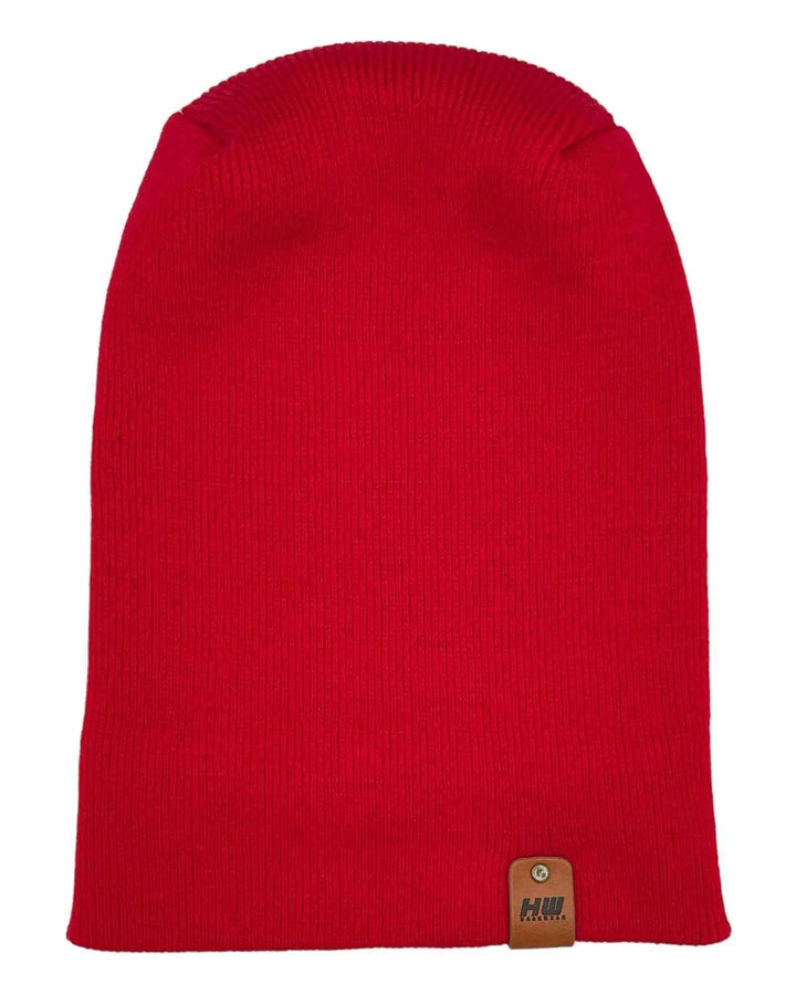 HAAKWEAR H-Stitch Cuffed Beanie - New Designed and Made in USA (Patented Design) - Scarlet Red