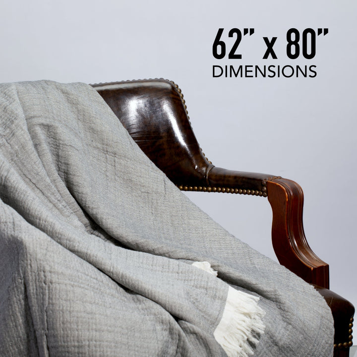 100% Cotton Reversible  Muslin Throw Blankets