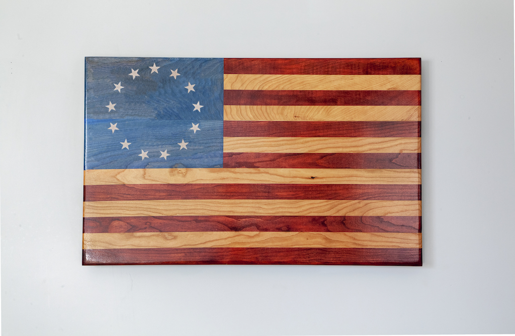 Engraved Betsy Ross Flag