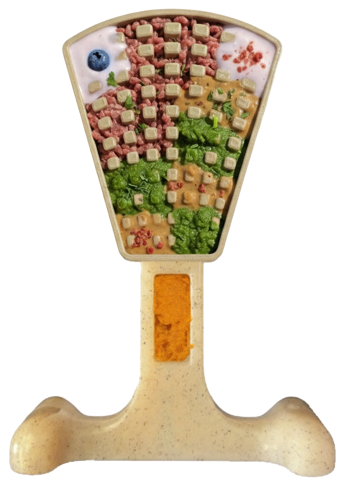 Waffle Tower Nylon Chew &amp; Enrichment Toy | 2-in-1 for Aggressive Chewers | SodaPup
