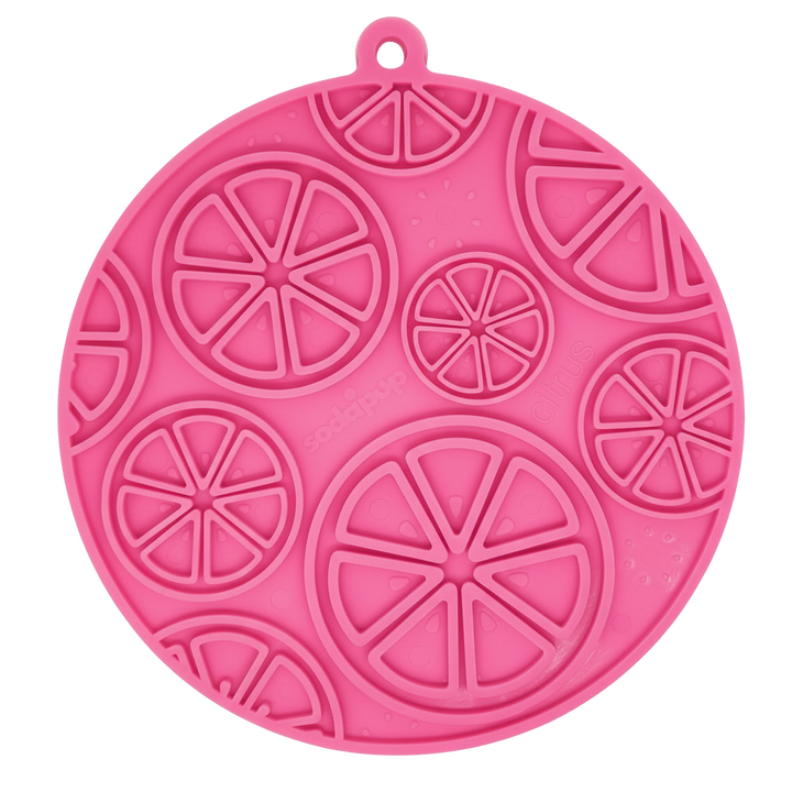 Citrus Design eMat - Enrichment Lick Mat For Dogs and Cats - with Suction Cups | USA Made
