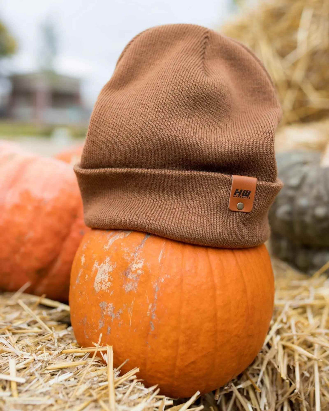 HAAKWEAR Traditional Camel Brown Beanie | Classic Cuffed Knit Hat | Made in USA