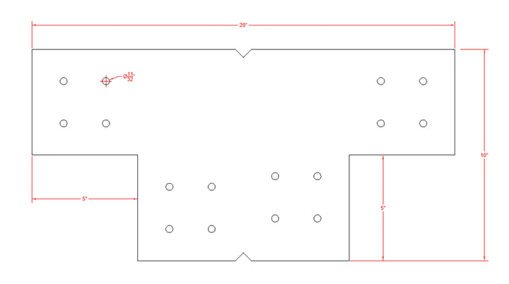 Stainless Steel Structural Design Corner Bracket for 6x6 Post, 6x6 Stainless Steel Corner Support Bracket, 6x6 Stainless Corner Bracket