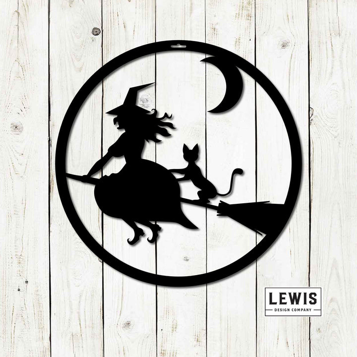 Witch Metal Sign | Halloween Door and Wall Decor