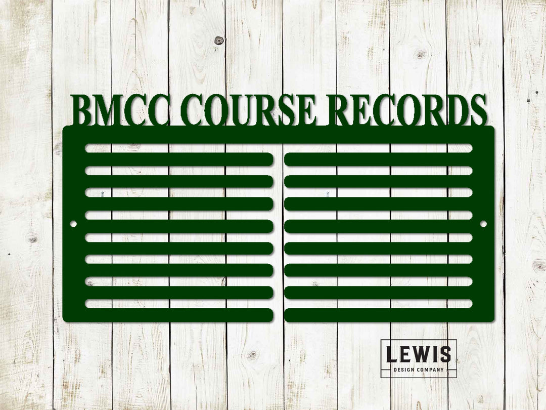 Golf Scorecard Display Custom Name Metal Sign