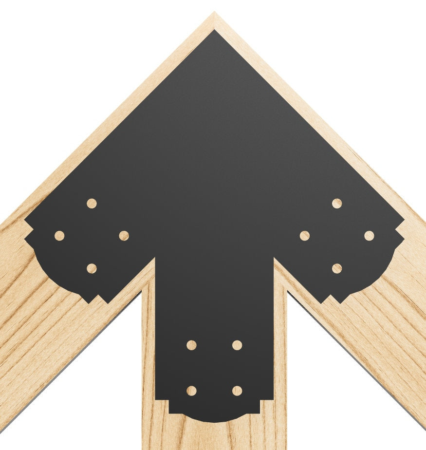 Decorative Design Timber Truss Brackets for 6x6 Posts, 6" Timber Truss Brackets