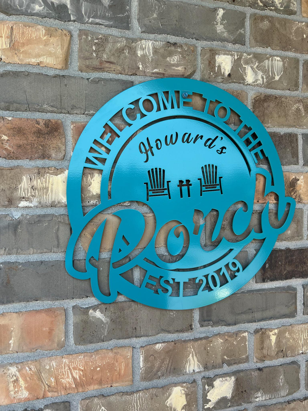 Personalized Porch Sign - Customized Metal Wall Art for Backyard, Deck, Patio - Perfect Gift for Home - Wedding Gift - Anniversary Gift