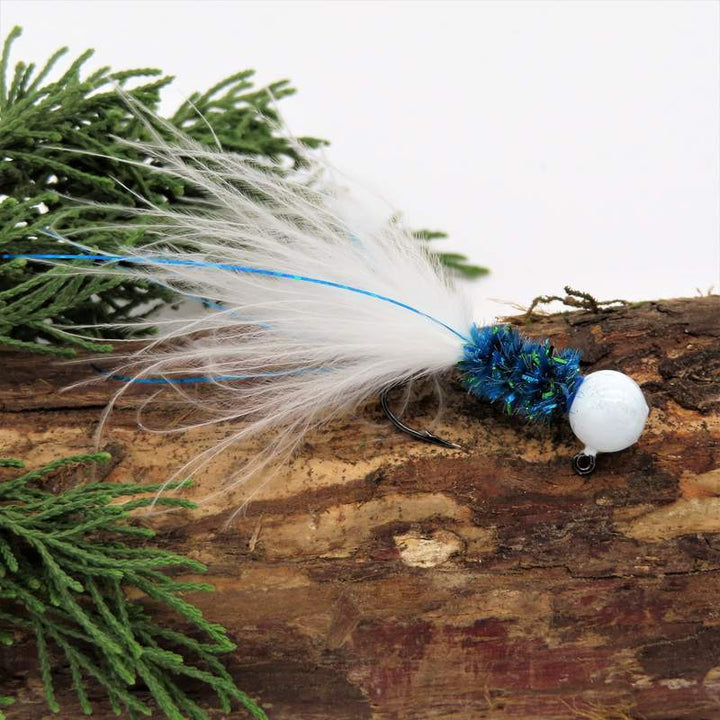 Hand Tied Crappie Jigs  - Marabou Tail