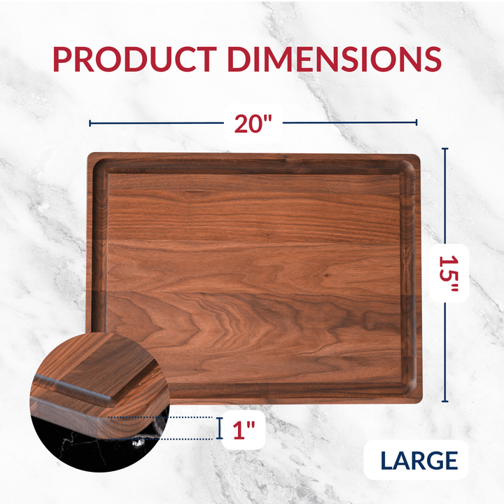 Large Walnut Wood Cutting Board