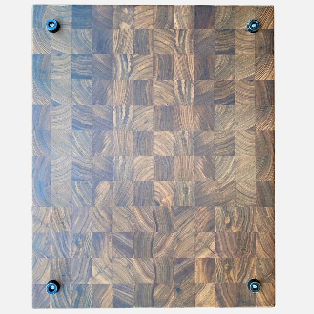Extra Large Walnut Wood End Grain Butcher Block Cutting Board with Juice Groove