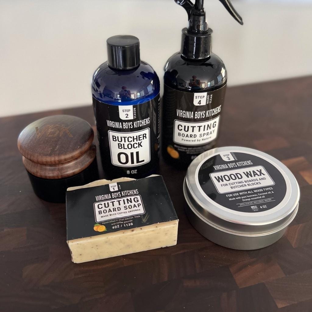 Cutting Board, Cast Iron &amp; Hand Soap